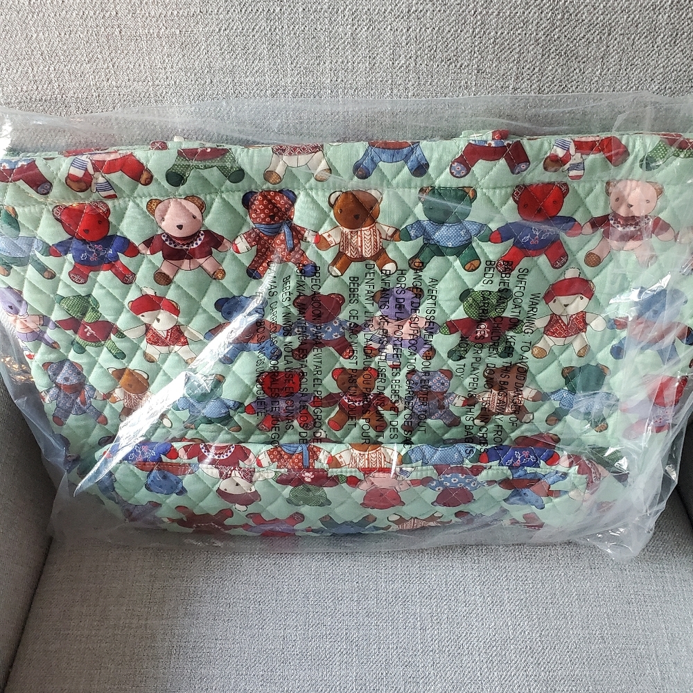 Vera Bradley Toasty Teddies Tote - Picture 3 of 4